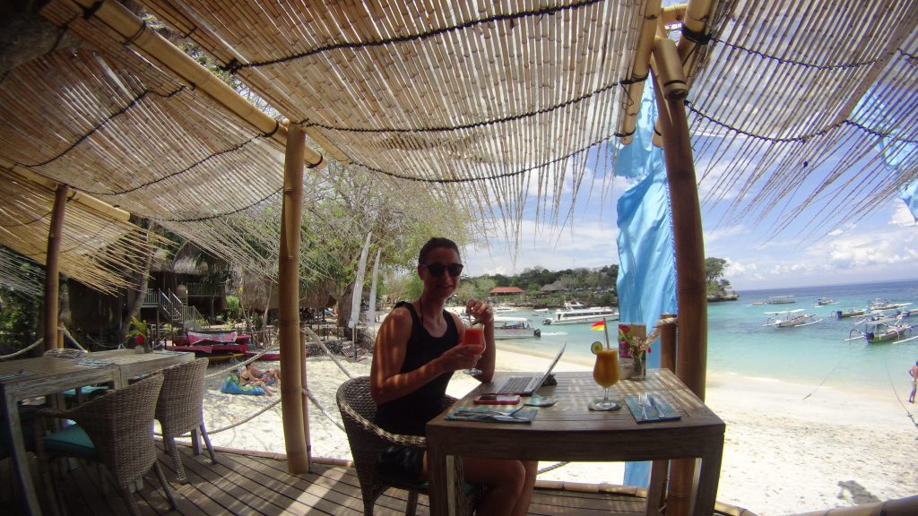 Digital nomad op Nusa Lembongan