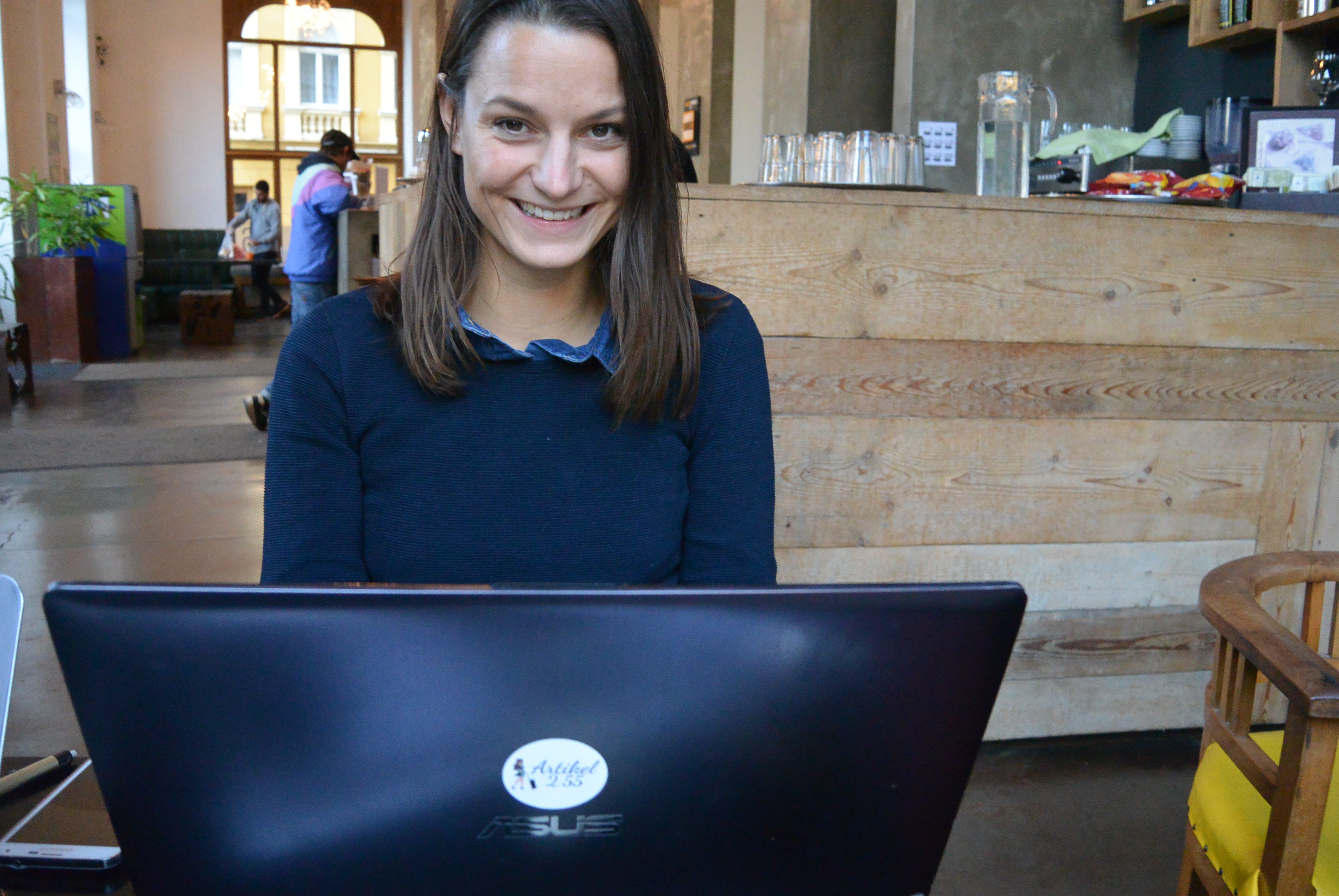 Digital nomad in Praag
