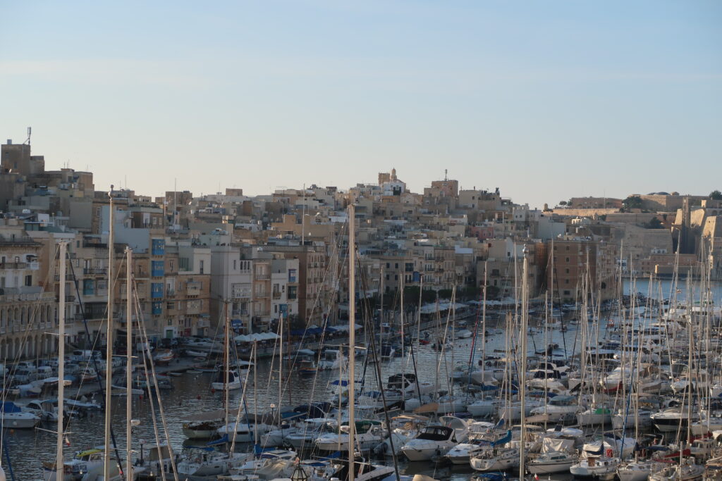 De haven vanuit Vittoriosa